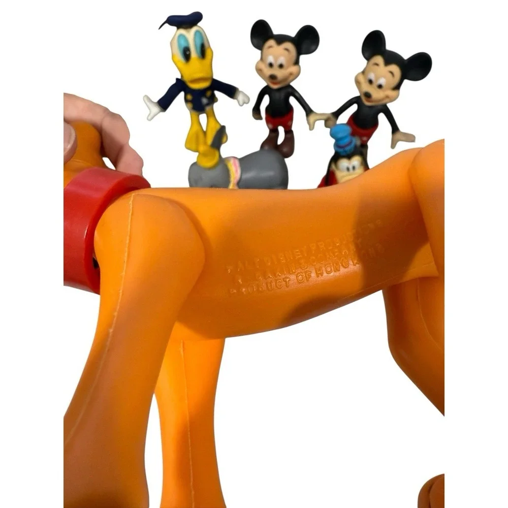 VTG R Dakin Plastic Figures Disney Minnie Mickey Goofy Dumbo Donald 1970's 8